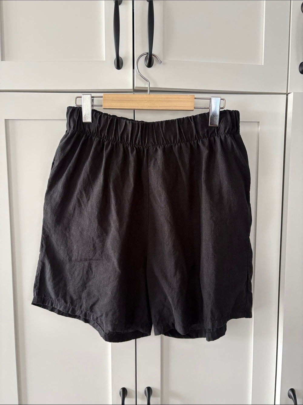 Peplum Co. Linen Shorts - women’s relaxed fit elastic waist - MADE IN CANADA
